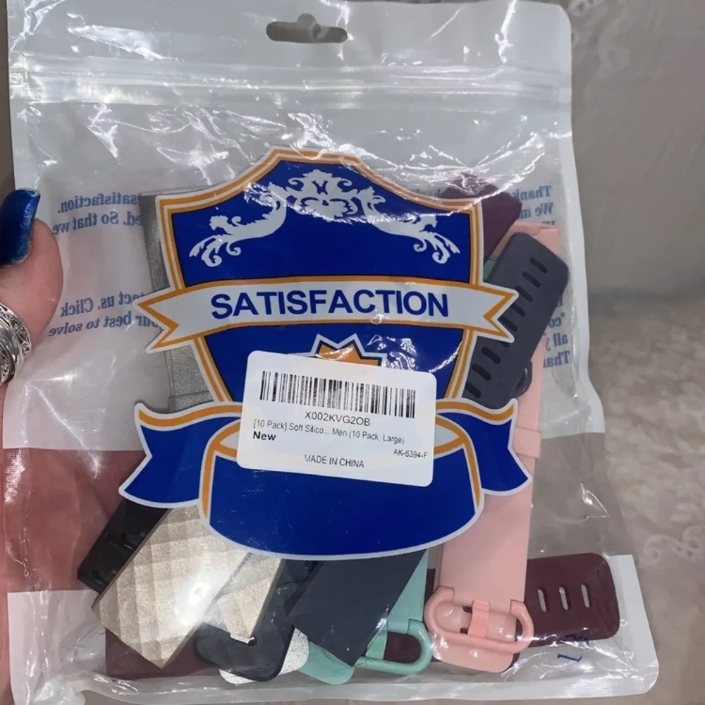 Brand: Satisfaction NEW 10 pk soft silicone LARGE size silicone watch bands